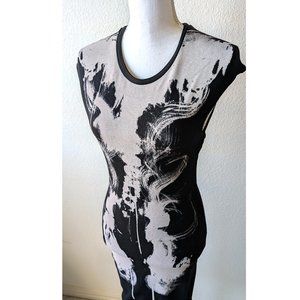 McQ Alexander McQueen Skeleton Printed Bodycon Dress - Size: 42IT